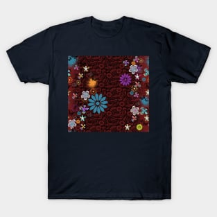 Colorful floral pattern T-Shirt